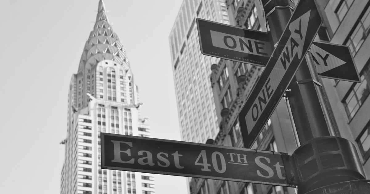 New York, USA 40igste Straße