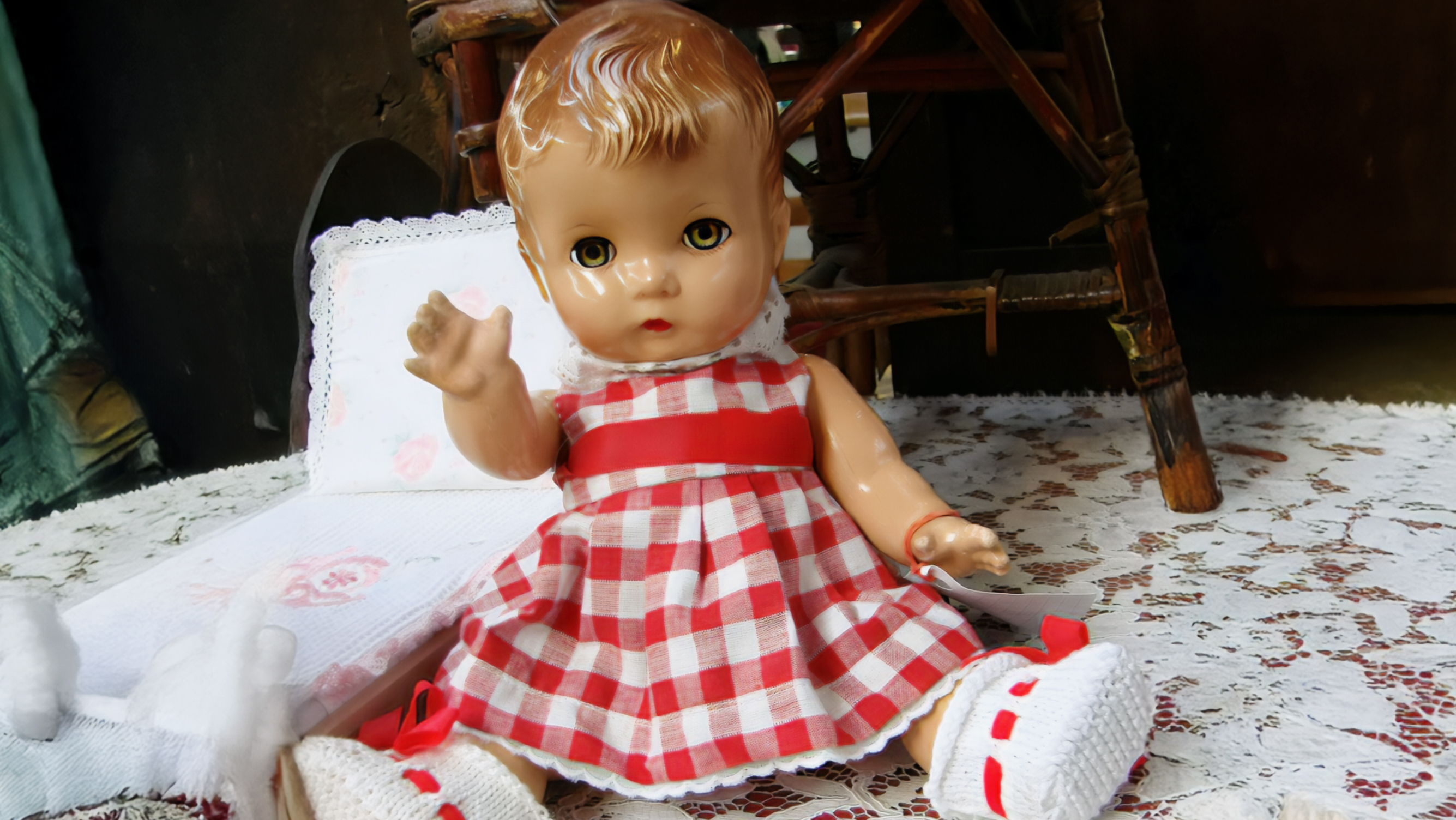 Effanbee Puppe Candy King USA sitzend