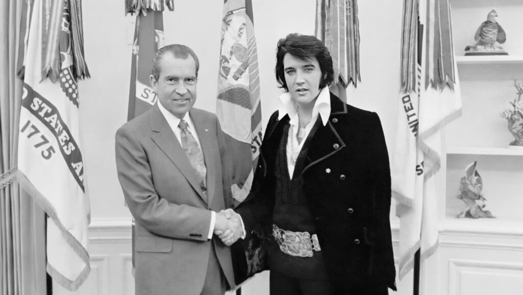Nixon und Elvis Presley White House